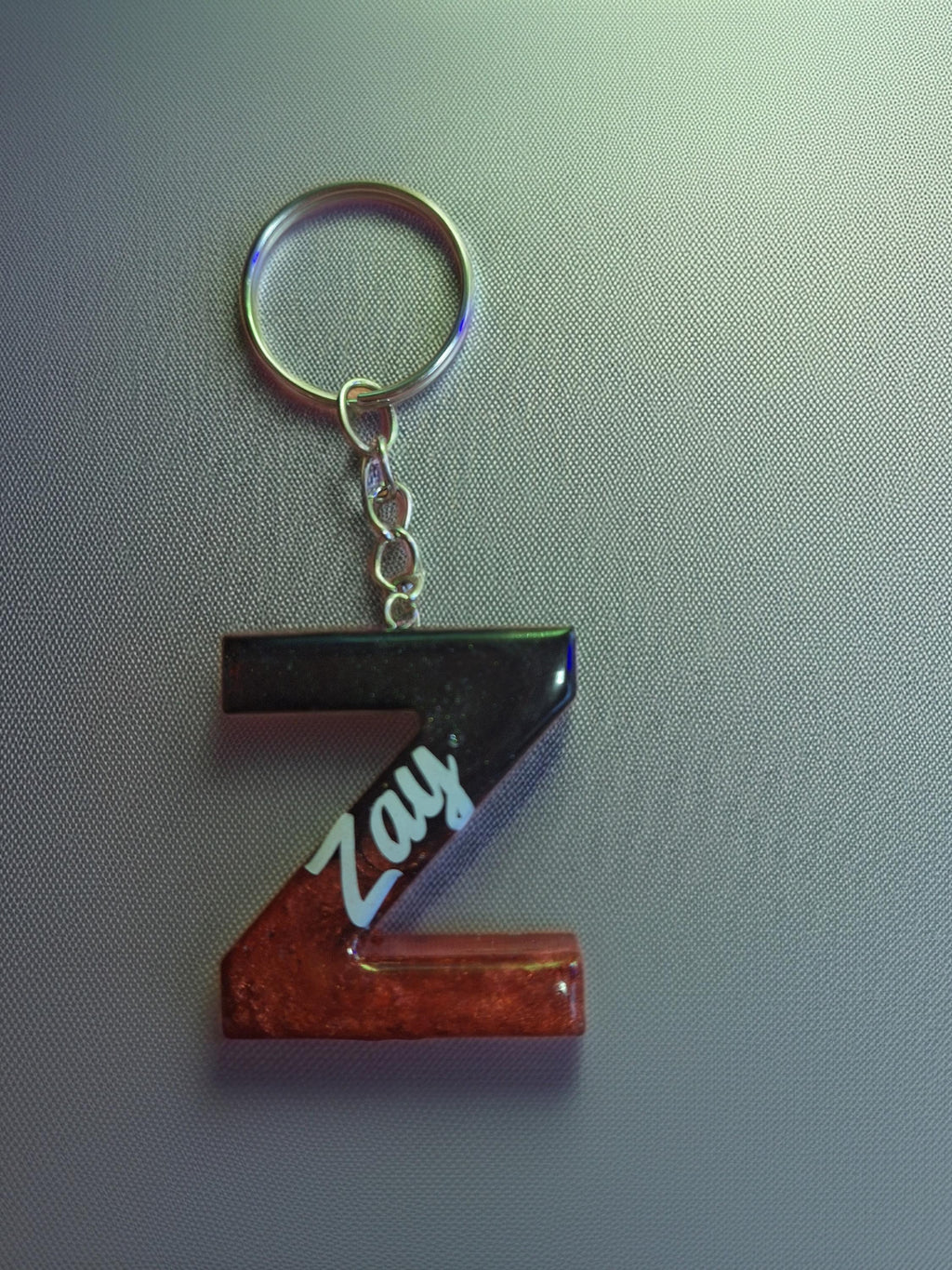 Custom Resin Letter Keychain | Pressed Flower Initial | Personalized Bag Charm | Gift for Her
