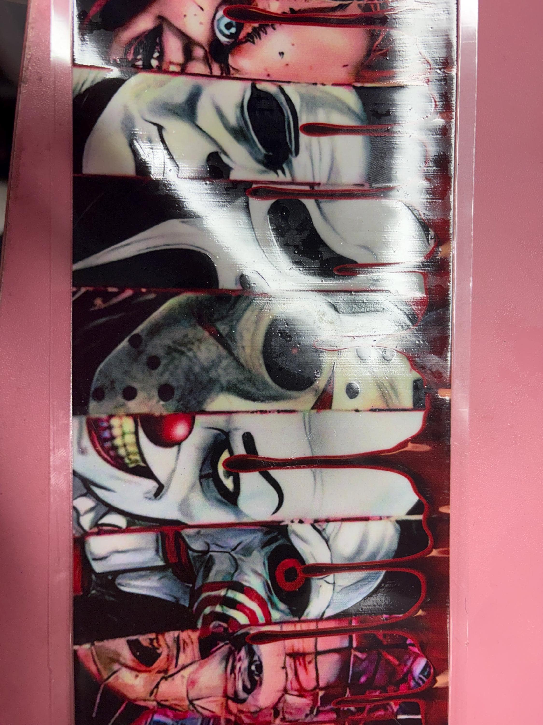 Horror Themed Personalized Resin Wall Clock | Custom Character Clock | Spooky Home Decor | Functional Horror Gift | Handmade Epoxy Clock