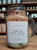 Vanilla Iced Latte Candle | Coffee & Vanilla Scented Handmade Candle | Cozy Café Inspired Home Decor | Gift for Coffee Lovers