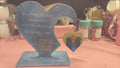 Heart Shaped Personalized Memorial Plaque | In Loving Memory Engraved Tribute Sign | Custom Pet & Family Memorial Gift | Sympathy Keepsake
